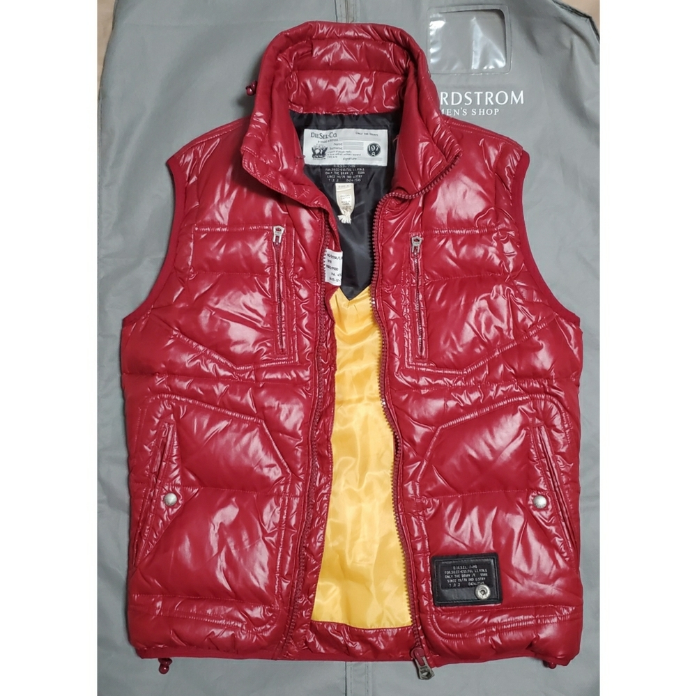 Diesel Wakko Red Vest NWOT